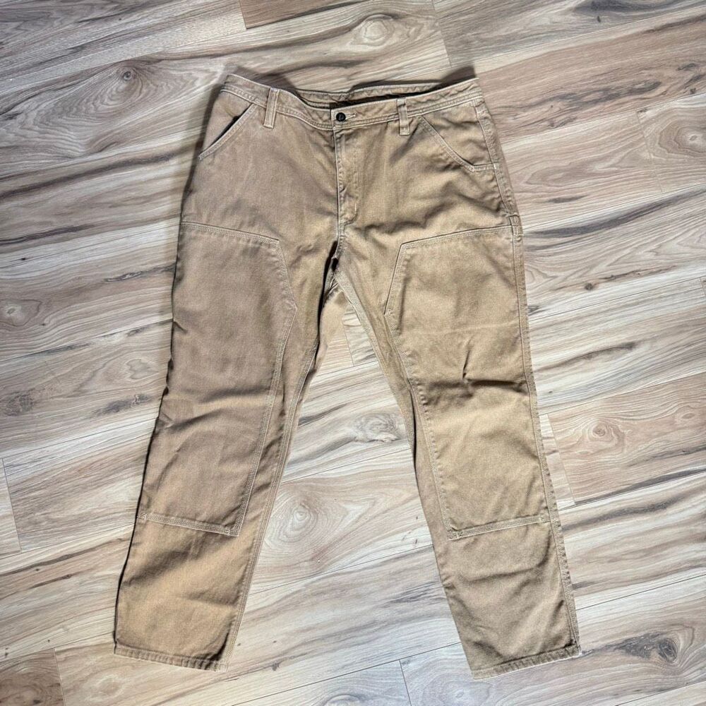 Patagonia Women’s Brown Iron Forge Hemp Canvas Double Knee Work Pants Size 16
